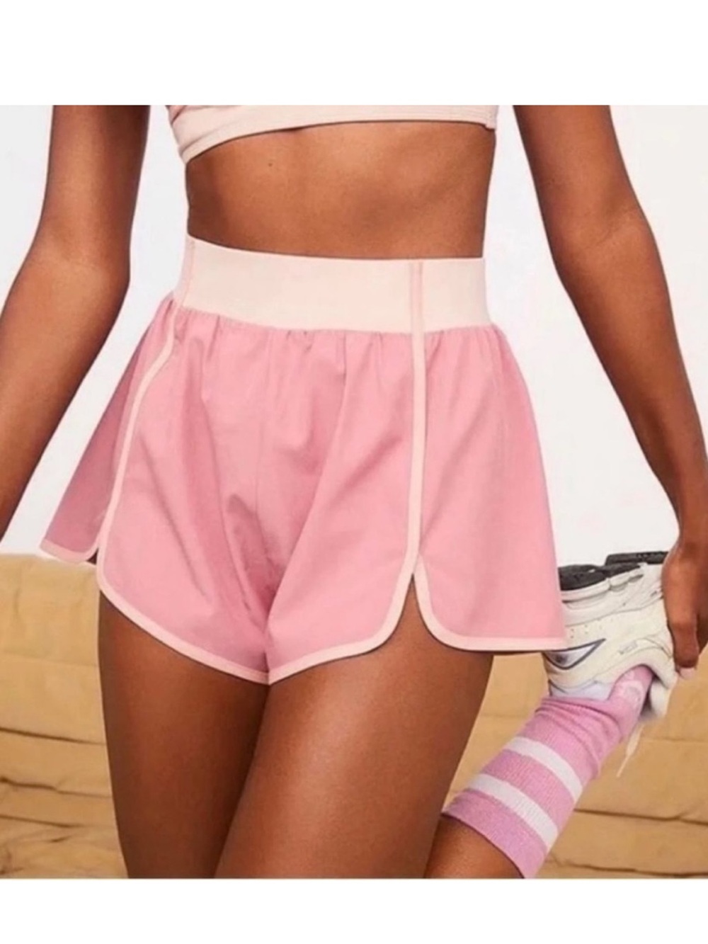 For Love & Lemons Emma Shorts Athletic Pink (XXS)